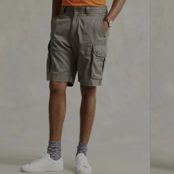 Polo Ralph Lauren Men's Olive Cargo Shorts - Picture 2 of 16